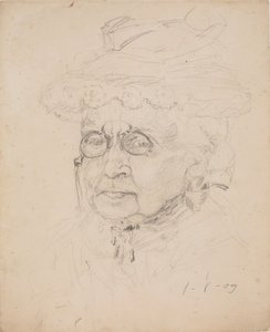 Vrouw met Lorgnet door J.A. Jerichau