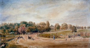 Court Lane en Lordship Lane, Dulwich, Londen, 1860