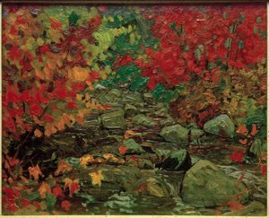 Herfstbladeren, Batchewana Wood door J.E.H. MacDonald