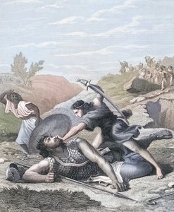 David en Goliath door J.F.C. (after) Reckleben