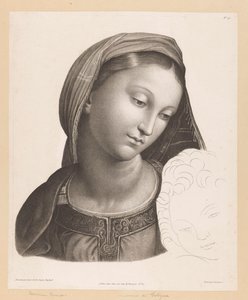 Maria met kind door J.F. Cazenave