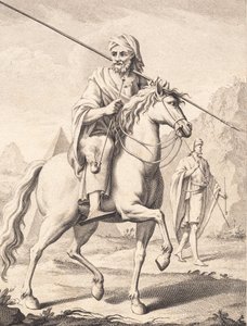 Een Arabier te Paard door J.F. Clemens