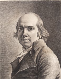 Jens Juels getekend zelfportret door J.F. Clemens