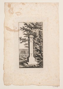 Gedenkteken voor de schrijver Hans Vilhelm Riber door J.F. Clemens
