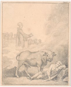 Nils Klim denkt de koster in de kerk van Fane te horen door J.F. Clemens