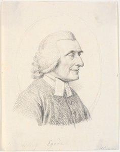 Portret van priester Paul Egede (1709-89) door J.F. Clemens