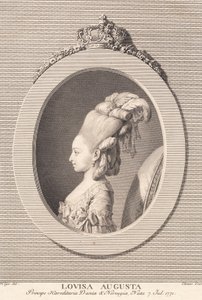 Prinses Louisa Augusta door J.F. Clemens