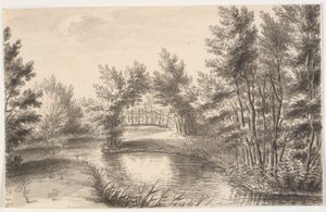 Tuin van Sanderumgaard VI door J.F. Clemens