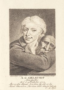 De acteur Adam Gottlob Gielstrup (1753-1830)