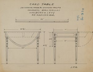 Pembroke tafel door J.F. Rust