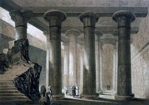Tempel in Esneh, Egypte door JH Allan