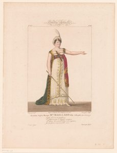 Portret van Marie-Thérèse Davoux in de rol van Armide door J.L. Benoist (II)