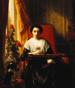 De borduurster, 1855