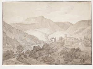 Kapucijnerklooster in Spoleto door J.L. Lund