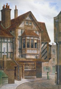 Huizen in Bishopsgate, City of London, 1860