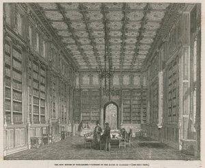 De nieuwe Houses of Parliament - de bibliotheek van het Lagerhuis