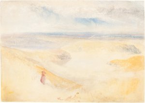 Een rivier in Yorkshire, ca. 1827 door Joseph Mallord William Turner