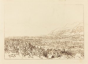 Keten van Alpen van Grenoble tot Chamberi door Joseph Mallord William Turner