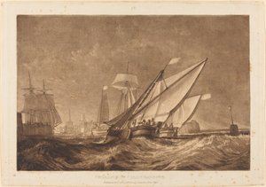 Ingang van de Haven van Calais, gepubliceerd 1816