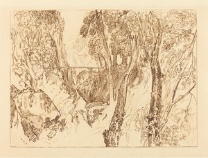 Molen bij de Grande Chartreuse, gepubliceerd 1816 door Joseph Mallord William Turner