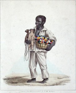 Poppenverkoper op het carnaval, Kingston, Jamaica door J.M. Belisario