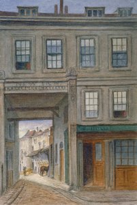 Uitzicht op New Inn, Old Bailey, City of London, 1868