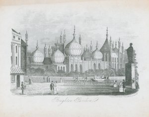 Algemeen uitzicht op het Brighton Pavilion door J.T. Wood