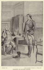 Washington en Gouverneur Dinwiddie