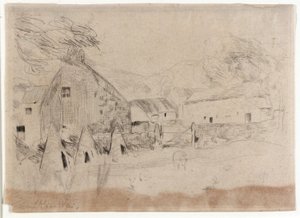 Boerderij - Eiland van Man door J. Alden Weir