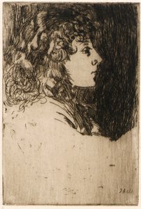 Klein hoofd door J. Alden Weir