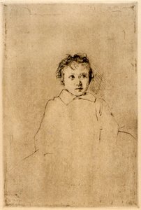 Schets van een kind door J. Alden Weir
