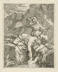 Thetis dompelt Achilles onder in de Styx door J. Alexander Janssens
