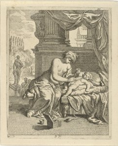 Thetis smeert Achilles in met ambrosia door J. Alexander Janssens