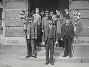 Hocktide in Hungerford, Constable en Tutti Mannen door J. Benjamin Stone