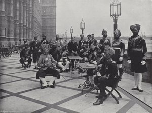 Indiase Vertegenwoordigers bij de Kroning van Koning Edward door J. Benjamin Stone