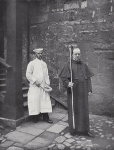 Pannenkoek Gooien op Westminster School, het Binnenbrengen van de Pannenkoek door J. Benjamin Stone