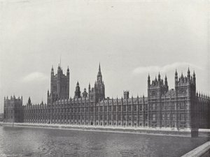 Het Paleis van Westminster door J. Benjamin Stone