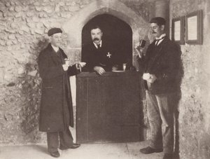 De uitdeling in het St Cross Hospital, Winchester door J. Benjamin Stone