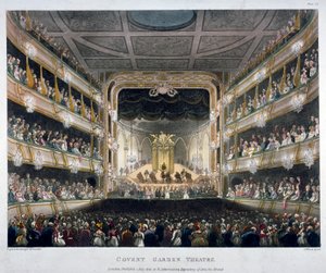 Interieur van Covent Garden Theatre, Bow Street, Westminster, Londen