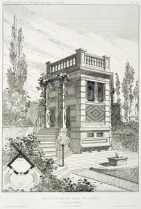 Badkamer, uit een volume met ontwerpen door verschillende architecten, uitgegeven door Morel & Cie, Parijs, ca. 1880