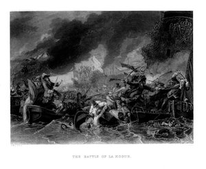 De Slag bij La Hogue, 1692, 1860
