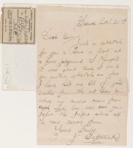 Brief aan de redacteur van de Liverpool Weekly Courier, 21 oktober 1917 door J. Capstick