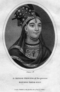 Een Chinese prinses van het Manchoe-Tartaarse ras, 1801 door J. Chapman