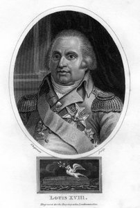 Lodewijk XVIII, Koning van Frankrijk door J. Chapman