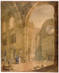 Kerk van St Bartholomew-the-Great, Smithfield, City of London, 1806 door J Coney