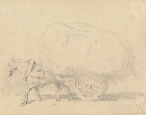 Een Paard dat een Lading Hooi Trekt door J. Frederick Tayler
