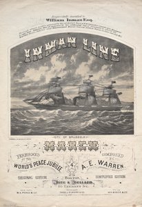 Inman Line Maart door J. H. Bufford