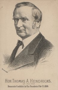Thomas A. Hendricks uit Indiana, Democratische kandidaat voor Vicepresident van de Verenigde Staten
