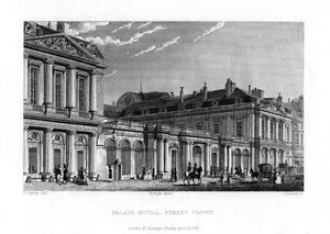 Palais Royal, Parijs, Frankrijk, 1829