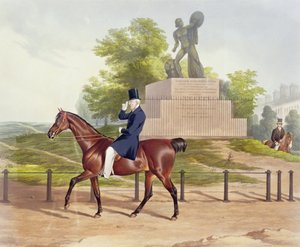 Een uitzicht in Hyde Park, gegraveerd door J. Wilson, 1852